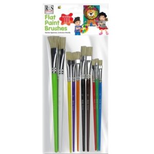 Flat Paintbrush Set