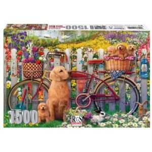 Puzzle: Garden Dogs with Bike (1500pce)