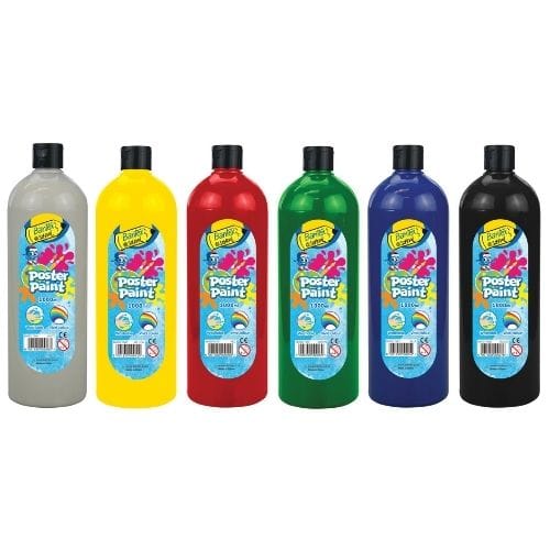 Bantex Poster Paint 1000ml Assorted Colours Future Manager Books
