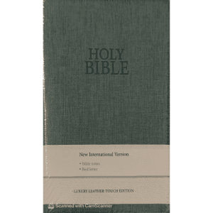 NIV Linen Feel Calm Green Bible