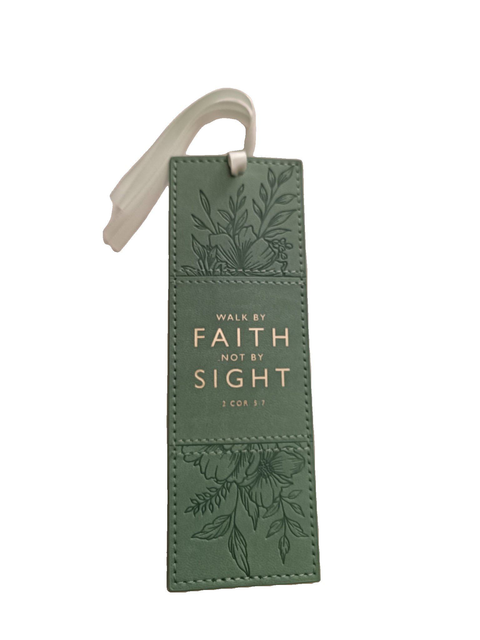 Walk by Faith Not by Sight Faux Leather Bookmark